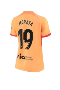 Atletico Madrid Alvaro Morata #19 Fotballdrakt Tredje Klær Dame 2022-23 Korte ermer